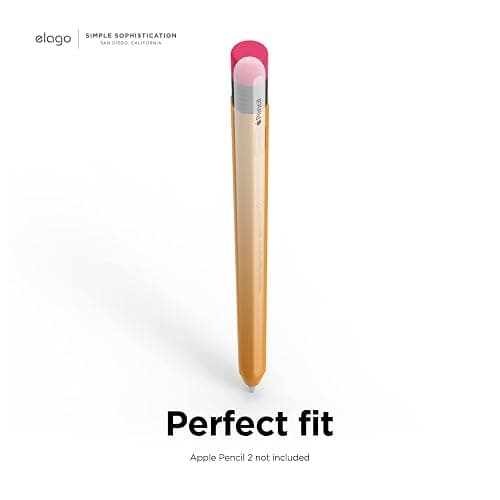 elago Compatible with Apple Pencil Pro Case & Apple Pencil 2nd Generation Case, Compatible with Magnetic Charging, Double Tap, Squeeze, Haptic (Must Read Installation Instructions) (Yellow) thumbnail 8