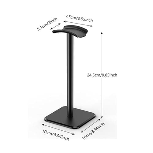 Headphone Stand, Headphone Holder, Headset Mount with Non-Slip Base for Headset Headphone (Black) thumbnail 2