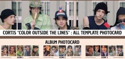 CORTIS COLOR OUTSIDE THE LINES Album (Scene 3 Ver.) Photobook + CD + Photocard + Film Sheet (GO!) thumbnail 5