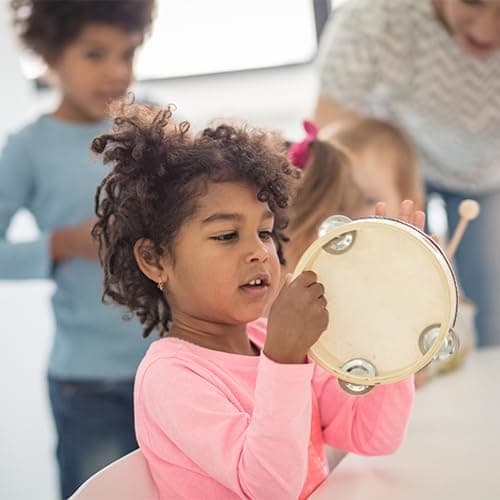 Stoie's Wooden Toddler Musical Instruments with Drum, Hand Bells, Flute, Maracas, Castanet, Tamburine, for Babies and Kids, Eco Friendly Montessori Educational Toy thumbnail 6