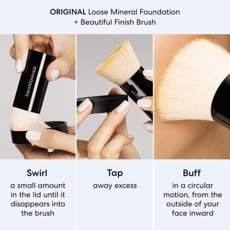 bareMinerals Original Loose Powder Foundation SPF 15, Clean Mineral Powder Face Makeup, Sheer-to-Full Coverage, Talc-Free, Non-Comedogenic, Vegan, Cruelty-Free & Dermatologist-Tested thumbnail 8
