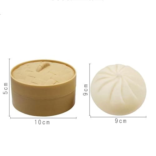 Dumpling Squishy Toy, Mystery Dumplings Squishy Glitter Box, Glitter Dumplings Toy Mystery, Squishy Bun, Fidget Toys for Adults, Stocking Stuffers, Sensory Stress Squeeze Toys for Relax (pinkk) thumbnail 3