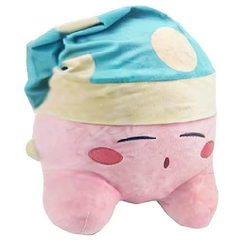 Kirby 12″ Mega Plush (Sleepy Hat) – Official Licensed, Jumbo Soft Pillow Plush for Kids & Collectors, (Sleep, Link, Cowboy, Fighter Kirby) thumbnail 5