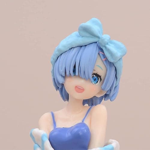 Anime Figure Rem/Ram Ramu Figure PVC Action Girl Figurine Model Statue Ornaments Decoration thumbnail 4