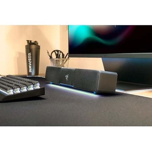 Razer Leviathan V2 X - PC Gaming Soundbar (Full-Range Drivers, Compact Desktop Form Factor, USB Type C Power and Audio Delivery, Bluetooth 5.0) Black thumbnail 2