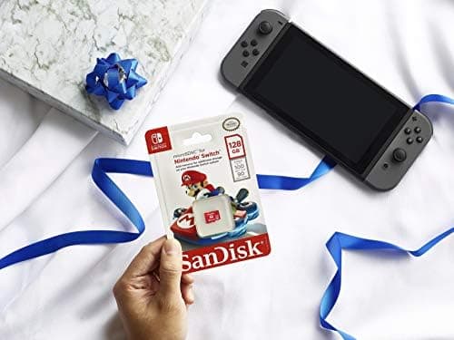 SanDisk 128GB microSDXC card for Nintendo Switch consoles, Nintendo Licensed Product, up to 100 MB/s, more place for games, UHS-I, Class 10, U3, Super Mario Super Mushroom - 128GB - Super Mario Super Mushroom thumbnail 8