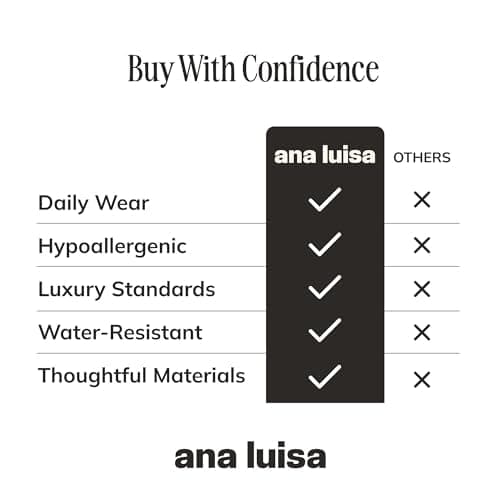 Ana Luisa Giulia Huggie Hoop Earrings for Women - 14K Gold Plated & Silver Rhodium Plated - Hypoallergenic Water-Resistant Tarnish-Free Chunky Earrings - Small, Medium & Large Size - Gifts for Women thumbnail 7