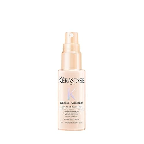 Kérastase, Gloss Absolu, Spray Multi-Beneficio per Capelli Crespi, Con Acido Glicolico, Acido Ialuronico e Olio di Rosa Canina, Anti-Frizz Glaze Milk, Formato Mini, 45 ml - Image 1