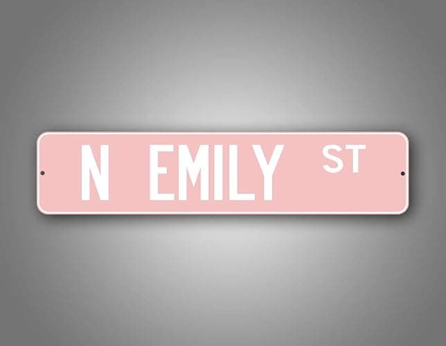 Personalized Baby Pink Road Sign Customized Novelty Street Sign thumbnail 6
