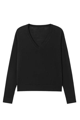 Merino Wool V Neck Sweater