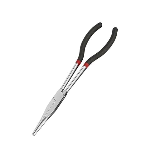 Extra Long Needle Nose Pliers,11 Inches Long Reach Straight Needle Nose Pliers Designed for Mechanics, Technicians, and Contractors| Milled-Jaws | Steel - Image 1