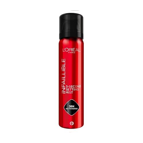 L'Oréal Paris - Spray Fixateur de Maquillage - Waterproof - Sans Transfert - Formule Légère - Non Collant - Résistant à l'Eau et à la Transpiration - Tenue Jusqu'à 36h - Infaillible - 75 ml - Image 1