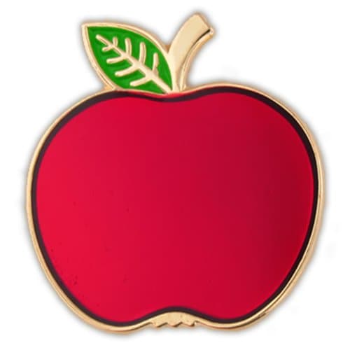PinMart's Fruit Food School Teacher Enamel Lapel Pin - Image 1