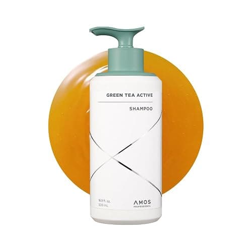 AMOS PROFESSIONAL Green Tea Active Shampoo l Anti-Aging for Fine, Thinning Hair | Protects Scalp & Volumizing Hair | Clinically Proven, 16.9 fl.oz - Image 1