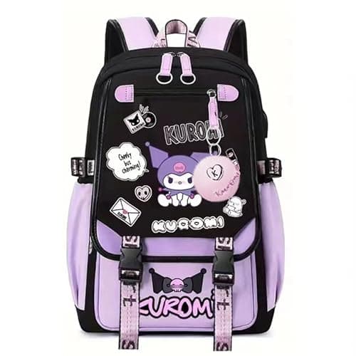 Roffatide Anime Backpack Printed Business Casual Laptop Shoulders Backpack Travel Hiking Daypacks Rucksack 17 Inch A - Image 1