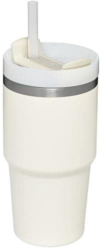 STANLEY Quencher H2.0 Tumbler with Straw 20 oz | Flowstate 3-Position Lid | Cup Holder Compatible for Travel | Insulated Stainless Steel Cup | BPA-Free | Cream thumbnail 2
