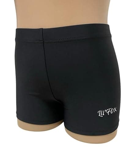 LIL'FOX BIKE SHORTS for Girls Gymnastics - Kids Dance, Tumbling, Acrobatics, Aerobics, Cheer thumbnail 3