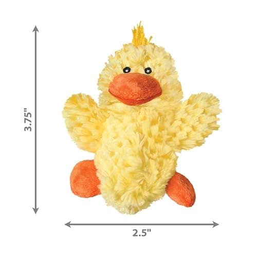 KONG Low Stuffing with Squeaker Dog Toy, X-Small, 3 Animals, Bear, Duck, Frog thumbnail 5