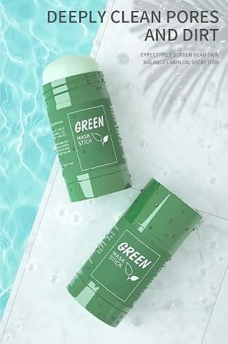 Green Mask Stick for Face, Blackhead Remover with Green Tea Extract, Deep Pore Cleansing, Moisturizing, Skin Brightening for All Skin Types of Men and Women (Pack of 1) - Pack of 1 thumbnail 5
