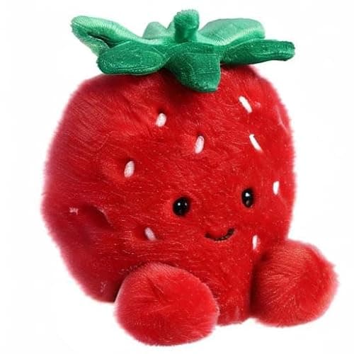 Aurora® Adorable Palm Pals™ Juicy Strawberry™ Stuffed Animal - Fun Collectible Plush for Kids and Adult Collectors - Perfect for Decorating Rooms and Birthday Gifts - Red 4.5 Inches thumbnail 5