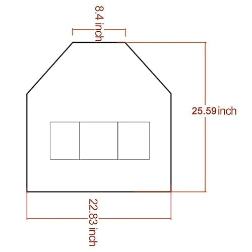 MIKI WELL Hair Stylis Apron for Salon Barber Cross-back Hairdresser Waterproof Work Apron With 3 Pockets (22.8” W 25.5” L) thumbnail 5
