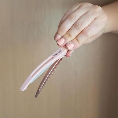 Framar Neutral Creaseless Hair Clips 10 pack – Professional Salon Hair Clips for Styling Sectioning, Hair Styling Clips, Hair Clip For Sectioning, Hair Sectioning Clips – Prevents Creases Or Dents thumbnail 6