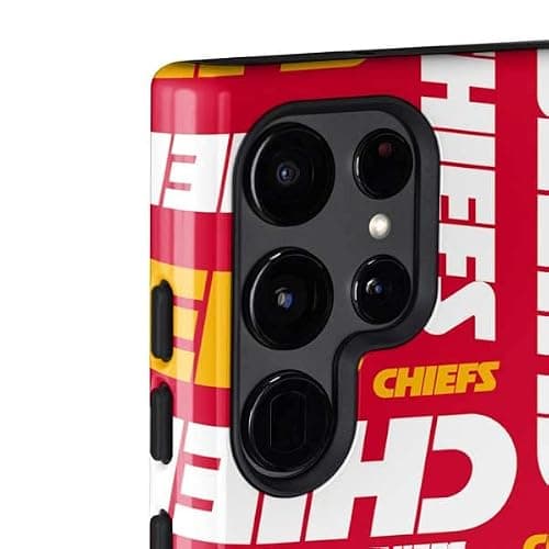 Skinit Pro Phone Case Compatible with Galaxy S22 Ultra - Officially Licensed NFL Kansas City Chiefs Red Blast Design thumbnail 2