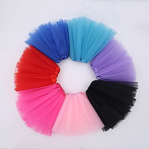 XINXIYAN Tutu for Girls Womens Skirt 5 Layers Mardi Gras Outfit Halloween Costume Dress Party Favor thumbnail 5