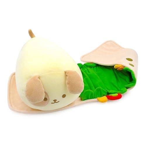 Anirollz Puppiroll Plush in Burrito Outfitz (12") – Kawaii Medium Stuffed Animal with Removable Costume – Cute Squishy Plush Toy Gift for Girls & Collectors thumbnail 2