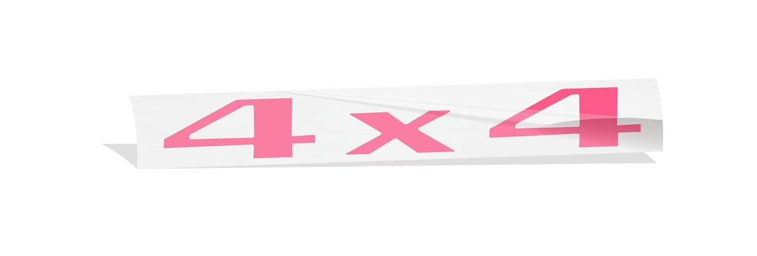 Reflective Concepts - 4x4 Emblem Overlay Decal Sticker - 2007-2023 Jeep Compass (Hot Pink) thumbnail 2