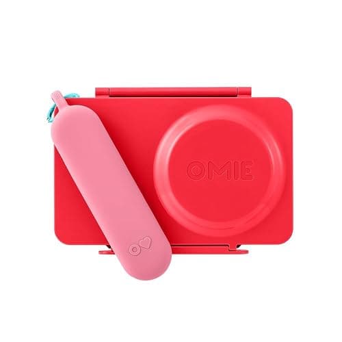 Omie OmieBox Travel Utensil Set | Fork and Spoon with Case for Easy Travel | Stainless Steel Fork and Spoon | Pink thumbnail 4