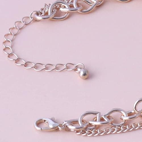 Rrdaily Double Layer Mushroom Bracelet Anklet， Cute Red Mushroom Bracelet Combination Bracelet Anklet Jewelry for Women thumbnail 6