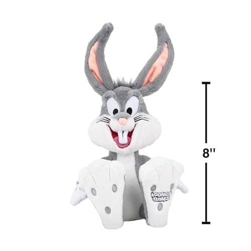 Jazwares Warner Bros. Discovery Looney Tunes, 8-Inch Bugs Bunny Plush - Super-Soft and Huggable Plush Toy - Official Licensed Plush - for All Ages thumbnail 2