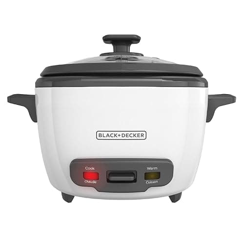 BLACK+DECKER 16-Cup Rice Cooker, RC516, 8-Cup Uncooked Rice, Steaming Basket, Removable Non-Stick Bowl, One Touch - Image 1