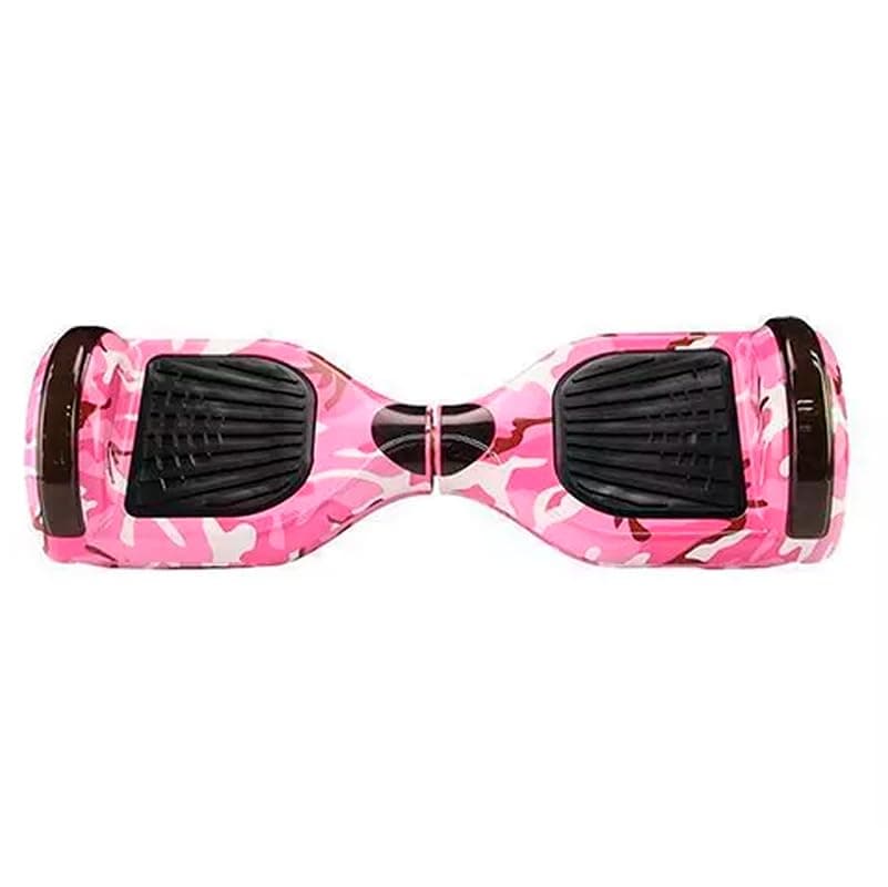 Hoverboard Skate Elétrico 6.5" com Bolsa Led Bluetooth Rosa Camuflado Brinovar thumbnail 3