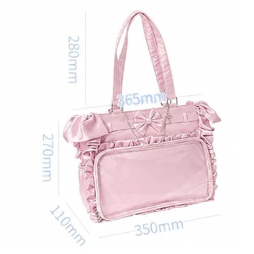 Cute Ita Bag Tote Purse, Kawaii Coquette Y2K Tote Purse Itabag Grunge Shoulder Bag Aesthetic Cutecore Itabag thumbnail 5