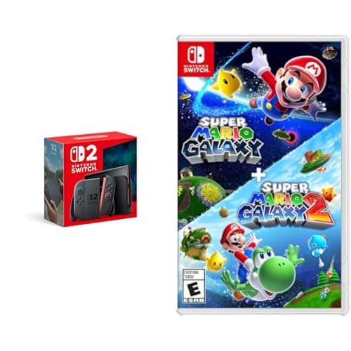 Nintendo Switch 2 System with Super Mario Galaxy + Super Mario Galaxy 2 Bundle - Image 1