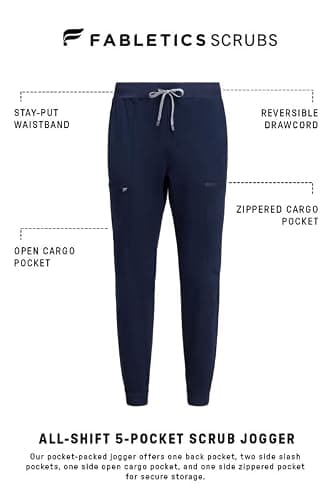 Fabletics Men's All-Shift 5-Pocket Scrub Jogger - MotionTech, 4-Way Stretch, Pocket-Packed, Lightweight, Semi-Slim Fit thumbnail 6