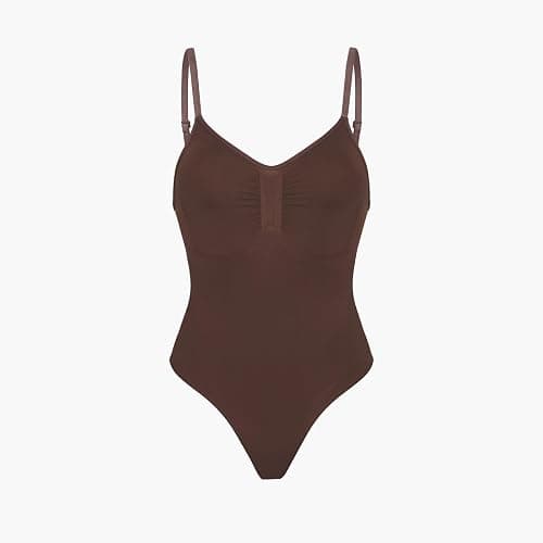 creamy fabrics Damen Figurformender Shapewear Bodysuit mit Slip-Rückenteil – Starke Kompression für Bauch & Taille – Nahtloser Body mit Po-Lifting & Verstellbaren Trägern thumbnail 2