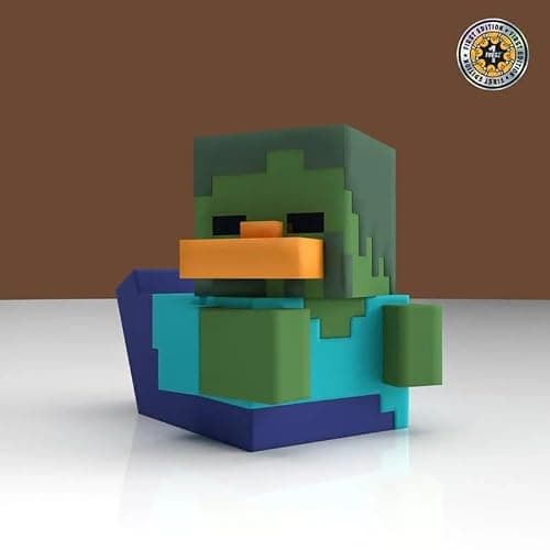 TUBBZ First Edition: Minecraft - Zombie Cosplaying Rubber Duck Vinyl Figure thumbnail 2