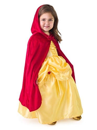 Little Adventures Traditional Hooded Princess Cloaks (Red, L/XL Age 5-9) - Machine Washable Child Pretend Play and Party Dress-up with No Glitter thumbnail 2