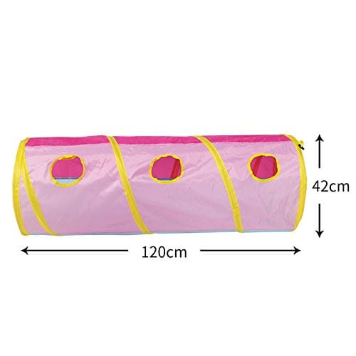 Tech Traders ® Play Tunnel - Children Pop Up Indoor & Outdoor Play Activity-Pink thumbnail 2