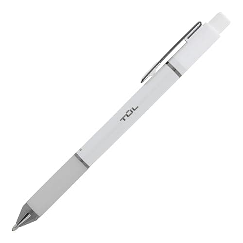 TUL® Retractable Gel Pens, Medium Point, 0.7 mm, Pearl White Barrel, Black Ink, Pack Of 12 Pens thumbnail 4