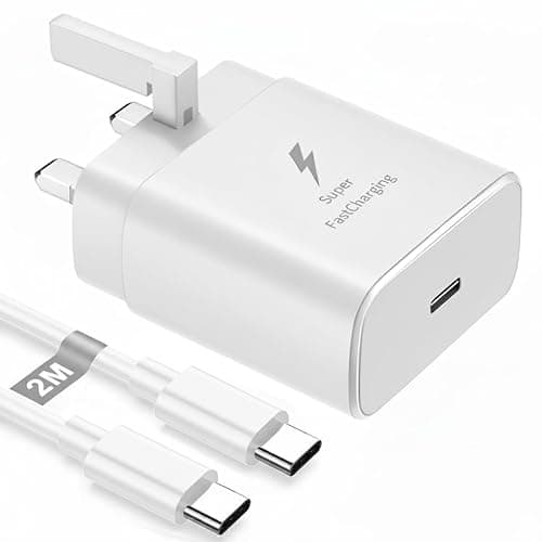 45W USB C Fast Charger For iPhone 17e 17 16 15 Pro Max Charger Plug [2M] | USB C Fast Charging Cable 65W iPhone 17 16 16e 15 Pro/Max/Plus/Air High Speed Adapter UK 3 Pin USB C Plug Samsung S26/S25 - Image 1