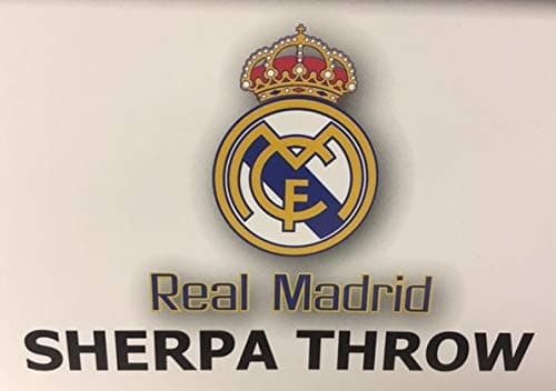 Real Madrid Silk Touch Sherpa Lined Throw Blanket 50x60 thumbnail 3