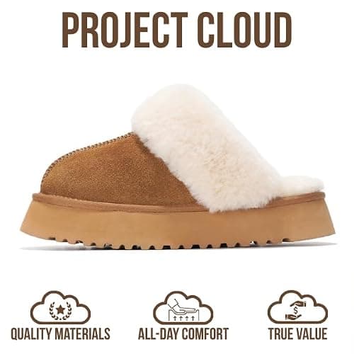 Project Cloud Leather Fur Slippers thumbnail 4