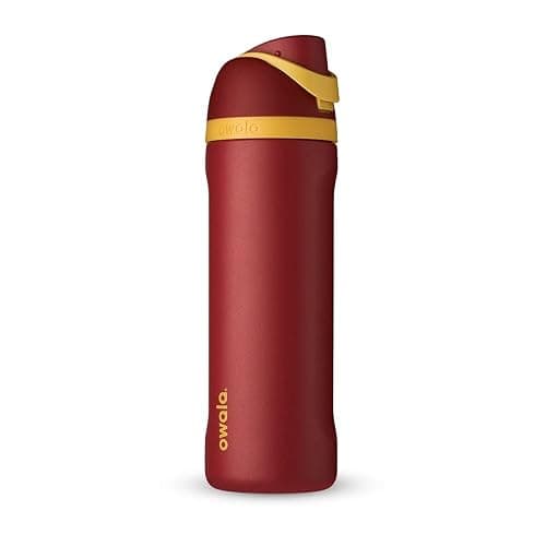 Owala Harry Potter FreeSip Insulated Stainless Steel Water Bottle with Straw, BPA-Free Sports Water Bottle, Great for Travel, 24 Oz, Gryffindor - Image 1