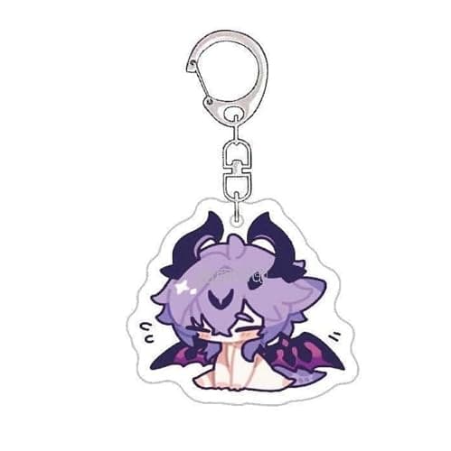 6pcs Gen Shins Acrylic Keychain - Durins Chibi Figure Keyrings - Durin Cosplay Accessories for Fans thumbnail 2