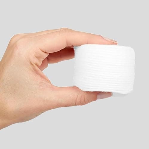 Amazon Basics Hypoallergenic 100% Cotton Rounds for Makeup Removal and Skincare, 100 Count, 1 Pack thumbnail 4