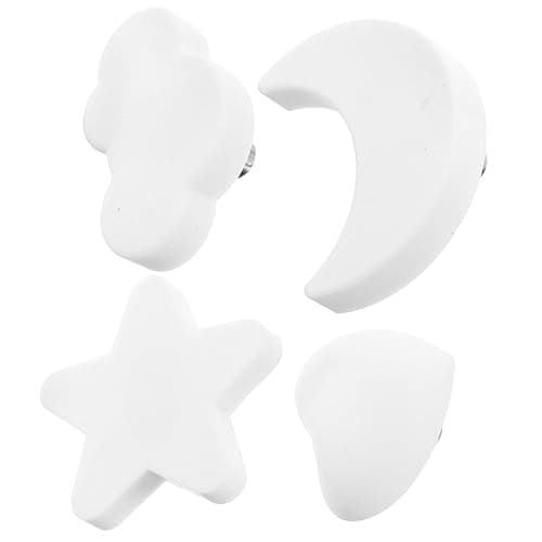 Uonlytech 8pcs Kawaii Dresser Knobs for Girls Star Cloud Heart Moon Decorative Cabinet Handles Boys and Girls Bedroom Wardrobe thumbnail 8